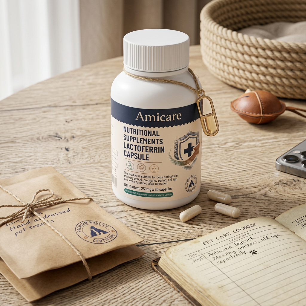 Amicare Immune Defense — Active Lactoferrin Capsules for Cats & Dogs